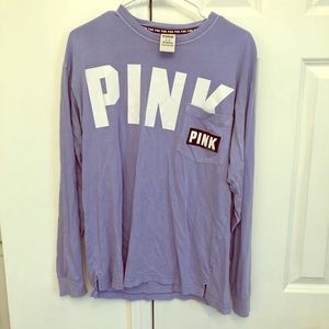 VS PINK Periwinkle Long Sleeve Shirt💜💜💜💜